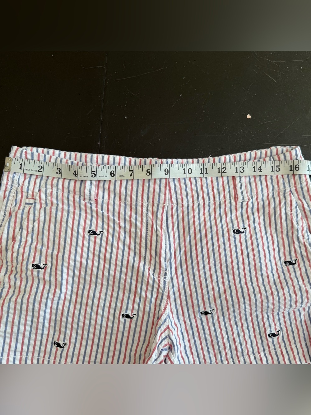 EUC Vineyard Vines striped whale shorts 8 - Picture 5 of 7